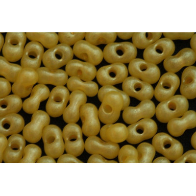 Preciosa Farfalle Beads 4x6mm Pearly Yellow | Czech Glass Beads