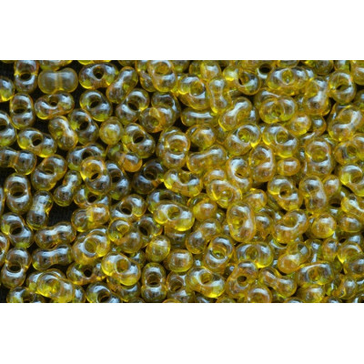 Preciosa Farfalle Beads 4x6mm Yellow Topaz 23 | Czech Glass