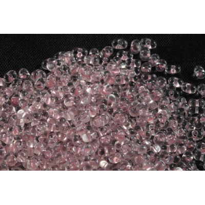 Preciosa Farfalle Beads 4x2mm Transparent Pink #32 | Glass Beads