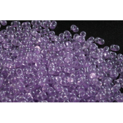 Czech Farfalle Beads 4x2mm Amethyst Purple 35 | Preciosa Glass