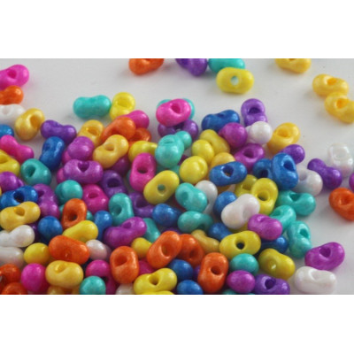 4x6mm Preciosa Farfalle Beads Multicolor Mix 36 | Czech Glass