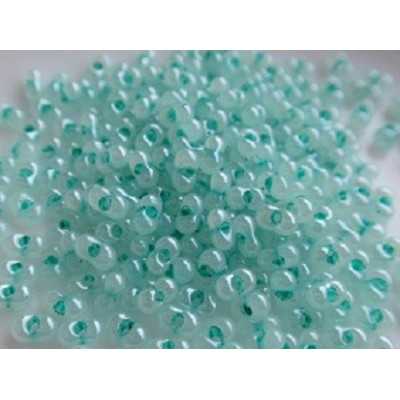 Preciosa Farfalle Beads 4x2mm Aqua 290 | Czech Glass Beads