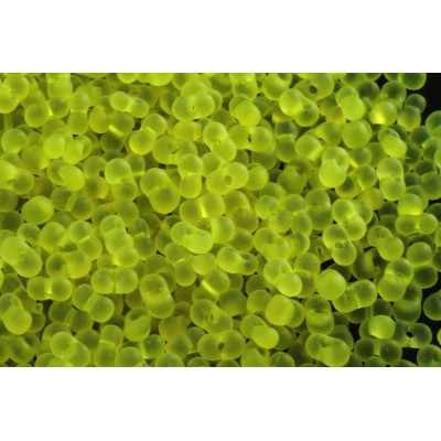 Czech Farfalle Beads 4x6mm Yellow Matte 38 | Preciosa Glass