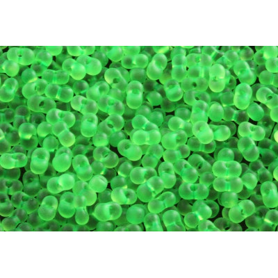 Czech Preciosa Farfalle Beads 4x6mm Matte Green 41 | Glass Beads
