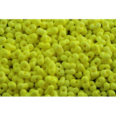 Preciosa Farfalle 4x6mm Neon Yellow Matte | Czech Glass Beads