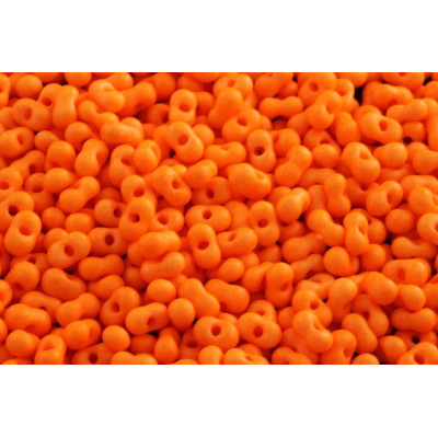 Czech Farfalle Beads 4x6mm Opaque Orange 44 | Preciosa Glass