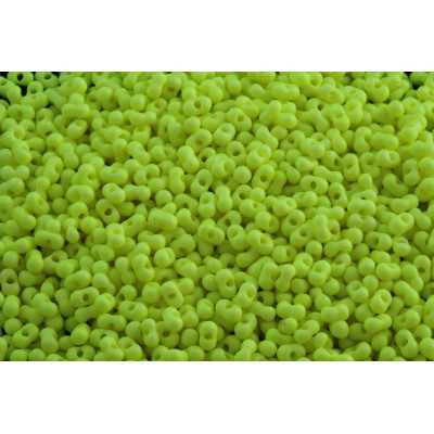 Czech Farfalle Beads 4x2mm Lime Green Matte 46 | Preciosa