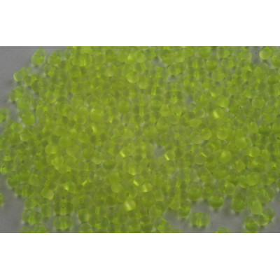Preciosa Farfalle 4x2mm Lime Green Matte 50 | Czech Glass Beads