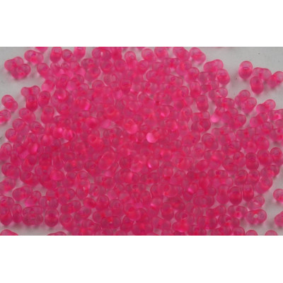 Czech Farfalle Beads 4x2mm Neon Pink 51 | Preciosa Glass Beads