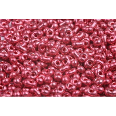 Preciosa Farfalle Beads 4x6mm Metallic Rose Pink 64 | Czech Glass