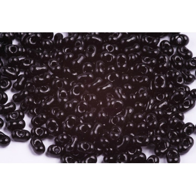Preciosa Farfalle 4x6mm Jet Black 72 | Czech Glass Beads