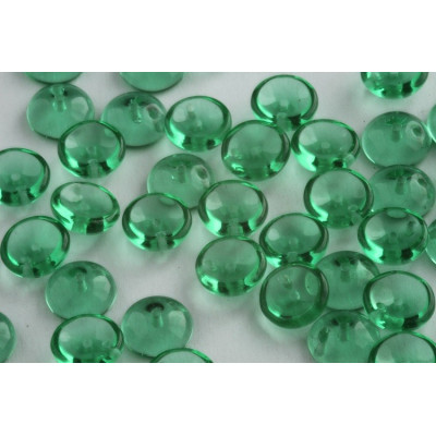 Preciosa Piggy Beads 4x8mm Transparent Green 50810 | Czech Glass