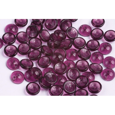 Preciosa Piggy Beads 4x8mm Silver Lined Violet 20060 | Glass Beads
