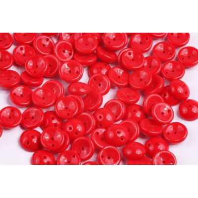 Preciosa Piggy Beads 4x8mm Opaque Red 93200 | Czech Glass