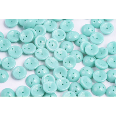 Preciosa Piggy Beads 4x8mm Opaque Turquoise 63120 | Czech Glass