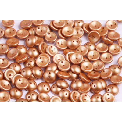 Preciosa Piggy Beads 4x8mm Pastel Amber 25003 | Czech Glass