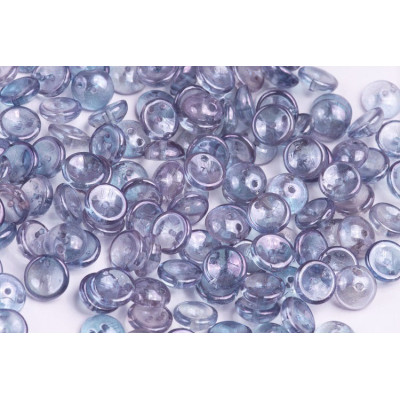 Preciosa Piggy Beads 4x8mm Crystal Blue Luster 00030/14464 | Glass