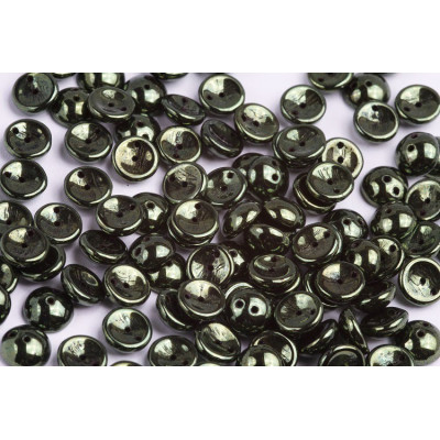 Preciosa Piggy 2-Hole Beads Jet Red Luster 23980/14495 | 4x8mm