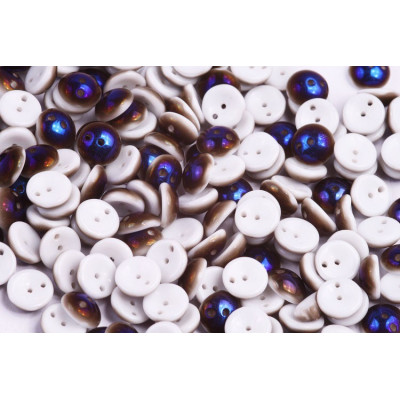 Preciosa Piggy Beads 4x8mm White Alabaster Azuro 02010/29900