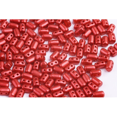 Matubo Rulla 3x5mm Chalk Lava Red 03000/01890 | Czech Glass Beads