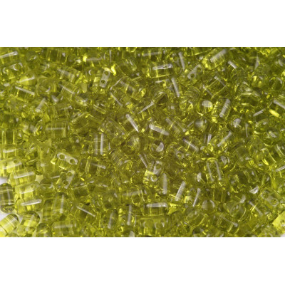 Matubo™ Rulla 2-Hole Beads Olivine Green 50230 3x5mm | Czech Glass