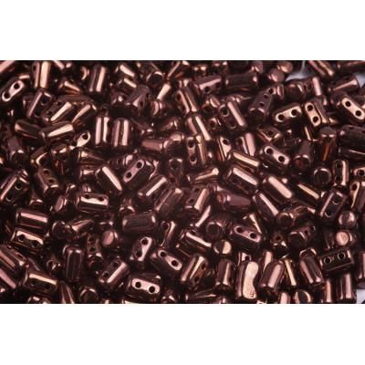 Matubo Rulla Beads 3x5mm Jet Bronze 23980 | 2-Hole Czech Glass
