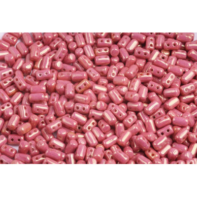 Matubo Rulla 3x5mm Chalk Red Luster 14495 | Czech Glass Beads