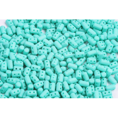 Matubo Rulla 3x5mm Turquoise Silk Mat 29569 | Czech Glass Beads