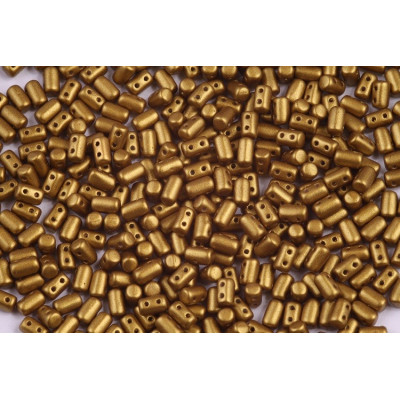 Matubo Rulla 2-Hole Beads 3x5mm Bronze Olive Gold 01720