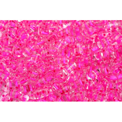 Matubo™ Rulla 3x5mm Crystal Pink Lined 44877 | Czech Glass Beads