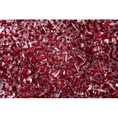 Matubo™ Rulla 3x5mm Crystal Dark Red Lined 44898 | Czech Glass