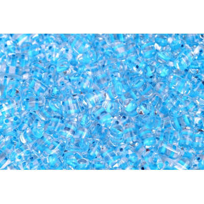 Matubo Rulla 3x5mm Crystal Aquamarine Lined 44863 | Czech Glass