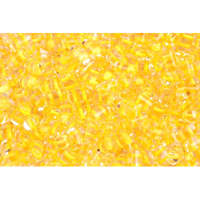 Matubo™ Rulla 3x5mm Crystal Yellow Lined 00030/44886 | Czech Beads