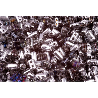 Matubo™ Rulla 2-Hole Beads Crystal Heliotrope 29536 | Czech Glass