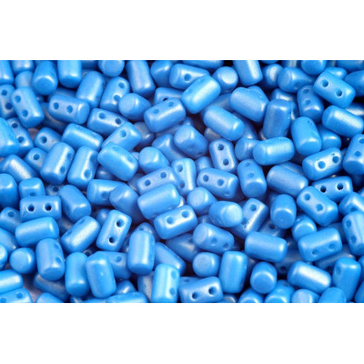 Matubo Rulla Beads 3x5mm Gold Shine Cornflower Blue 24108