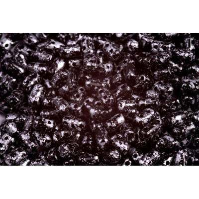 Matubo Rulla 3x5mm Tweedy Silver 23980/45702 | Czech Glass Beads