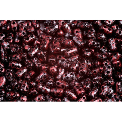 Matubo Rulla 3x5mm Tweedy Red 23980/45705 | Czech Glass Beads