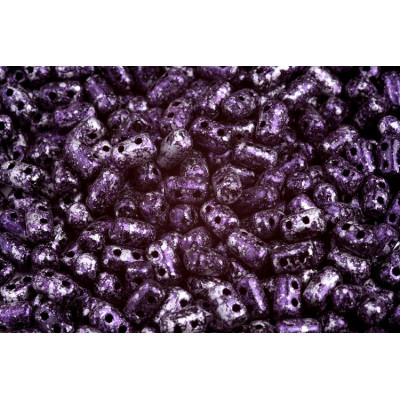 Matubo Rulla 3x5mm Tweedy Violet 23980/45710 | Czech Glass Beads