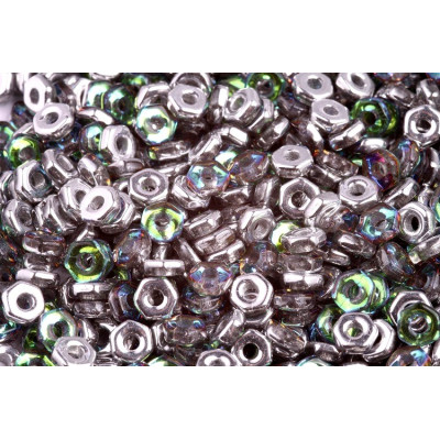 Hex Nut Beads 2x5mm Backlit Petroleum 00030/26601 | Rutkovsky