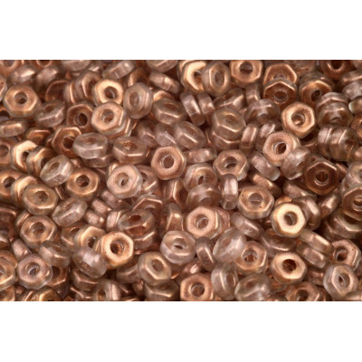 Hex Nut Beads 2x5mm Crystal Oro Olive 00030/292e1 | Rutkovsky