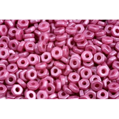 Hex Nut Beads 2x5mm Powder Purple 29364 | Rutkovsky Czech Glass
