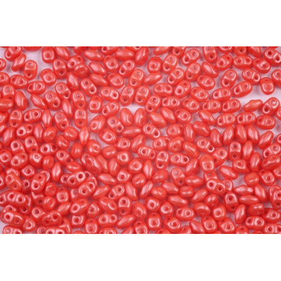 Matubo MiniDuo 2x4mm Pearl Shine Light Coral 24006 | Czech Glass