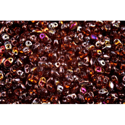 Matubo MiniDuo 2x4mm Dark Topaz Sliperit 10230/29500 | Glass Beads