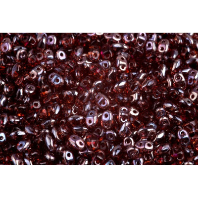 Matubo MiniDuo 2x4mm Amethyst Celsian 20060/22501 | Czech Glass Beads