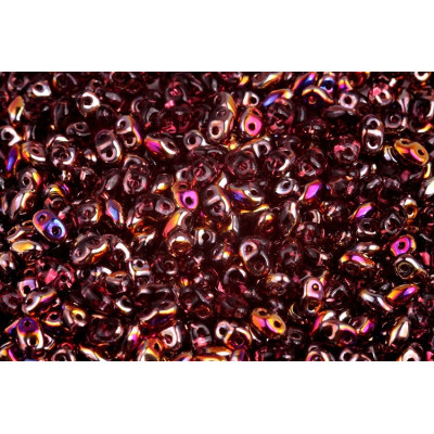 Matubo MiniDuo 2x4mm Amethyst Sliperit 20060/29500 | Czech Beads