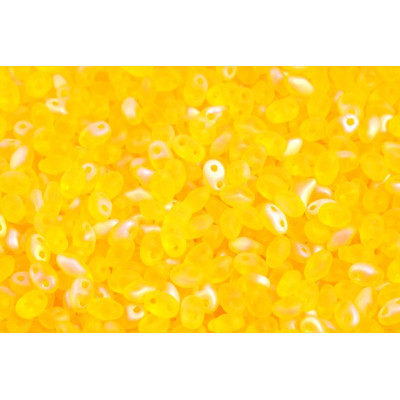 Matubo™ MiniDuo Amber AB Matte 2x4mm 80020/28771 | Perline