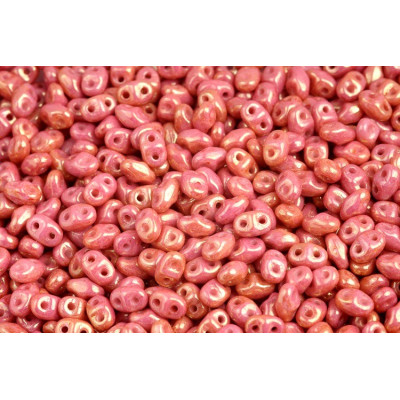 Matubo MiniDuo 2x4mm Chalk Red Luster 14495 | Czech Beads