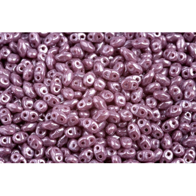 Matubo MiniDuo Violet White Luster 2x4mm