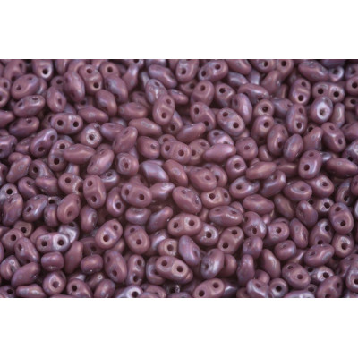 Matubo MiniDuo 2x4mm Opaque Violet Nebula Mat 23020/85001 | Czech