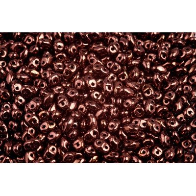 Matubo MiniDuo 2x4mm Jet Bronze 23980/14415 | Czech Glass Beads